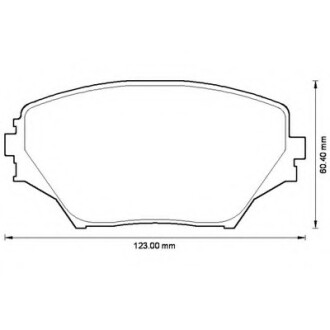 Фото автозапчасти колодки гальмівні передні Toyota Rav4 II 2000-- FDB1514 Bendix 572487B