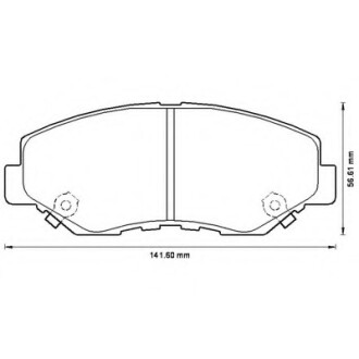 Фото автозапчасти колодки гальмівні передні Honda Accord, CR-V FDB1658 Bendix 572504B