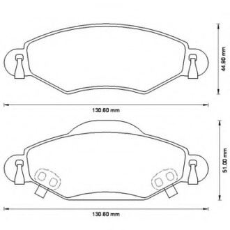 Фото автозапчастини колодки гальмівні передні Toyota Yaris 1999-- FDB1513 Bendix 572510B