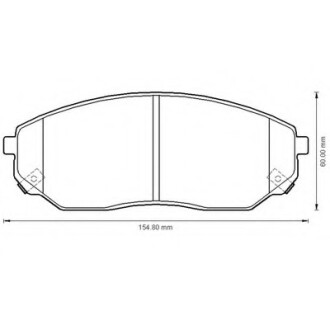 Фото автозапчасти колодки гальмівні передні Kia Sorento; Mazda 626 FDB1735 Bendix 572511B