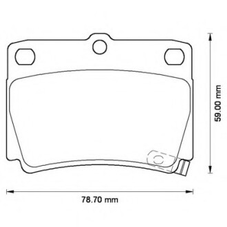 Фото автозапчасти колодки гальмівні задні Mitsubishi Pajero Sport 1998-- FDB1570 Bendix 572519B