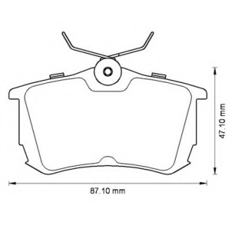 Фото автозапчастини колодки гальмівні задні Toyota Avensis, Corolla FDB1895 Bendix 572520B