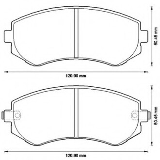 Фото автозапчасти колодки гальмівні передні Nissan Almera, Patrol, 240SX FDB1166 Bendix 572541B