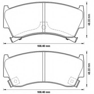 Фото автозапчастини колодки гальмівні передні Nissan Almera N15 1995-2000 FDB1981 Bendix 572542B