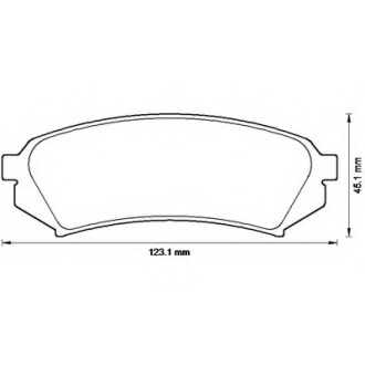 Фото автозапчасти колодки гальмівні задні Toyota Land Cruiser Prado; Lexus LX FDB1457 Bendix 572548B