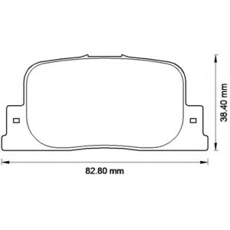 Фото автозапчастини колодки гальмівні задні Toyota Camry ACV30, Prius FDB1686 Bendix 572559B