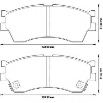 Фото автозапчастини колодки гальмівні передні Kia Carens, Cerato, Clarus, Rio, Shuma FDB1602 Bendix 572560B