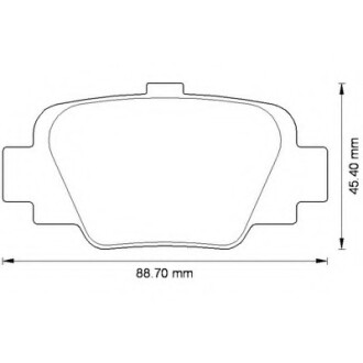 Фото автозапчастини колодки гальмівні задні Nissan Micra K11 1992-2003 FDB992 Bendix 572568B (фото 1)