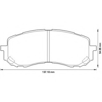 Фото автозапчасти колодки гальмівні передні Subaru Impreza FDB1863 Bendix 572571B (фото 1)