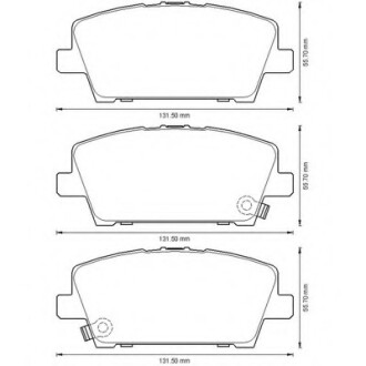 Фото автозапчастини колодки гальмівні передні Honda Civic 2005-- FDB1859 Bendix 572579B