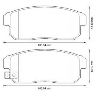 Фото автозапчастини колодки гальмівні задні Suzuki Ignis; Mazda RX-8 FDB1759 Bendix 572592B