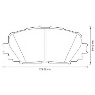 Фото автозапчастини колодки гальмівні передні Toyota Yaris 2005-- FDB4081 Bendix 572594B