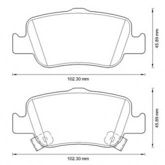 Фото автозапчастини колодки гальмівні задні Toyota Auris, Corolla FDB4048 Bendix 572601B