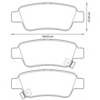 Фото автозапчасти колодки гальмівні задні Honda CR-V FDB4233 Bendix 572606B (фото 1)