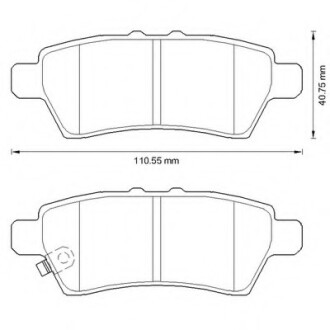 Фото автозапчасти колодки гальмівні задні Nissan Pathfinder FDB1882 Bendix 572610B