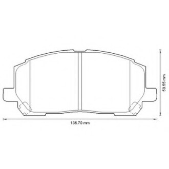 Фото автозапчастини колодки гальмівні передні Toyota Highlander; Lexus RX FDB1911 Bendix 572636B