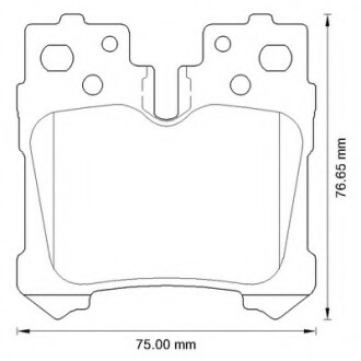 Фото автозапчасти колодки гальмівні задні Lexus LS FDB4210 Bendix 572648B