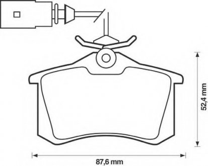 Фото автозапчастини колодки гальмівні задні Seat Alhambra; Ford Galaxy; VW Sharan, Transporter FDB1482 Bendix 573065B