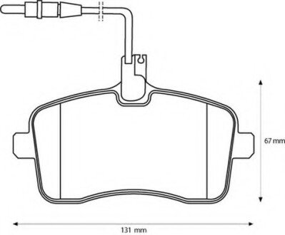 Фото автозапчастини колодки гальмівні передні Peugeot 407 2004-- FDB1725 Bendix 573132B