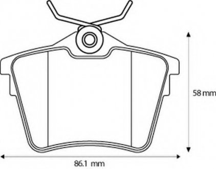 Фото автозапчастини колодки гальмівні задні Citroen C5; Peugeot 407, 607 FDB1727 Bendix 573133B