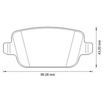 Фото автозапчастини колодки гальмівні задні Land Rover Freelander FDB1932 L0482R Bendix 573263B