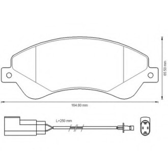 Фото автозапчастини колодки гальмівні передні Ford Transit 2006-- FVR1929 Bendix 573276B