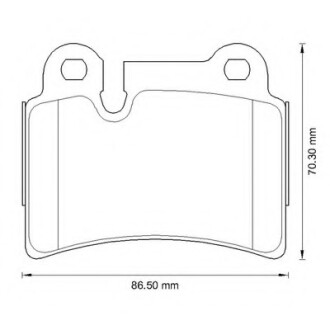 Фото автозапчастини колодки гальмівні задні VW Touareg FDB1878 Bendix 573297B