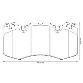 Фото автозапчастини колодки гальмівні передні Land Rover Discovery, Range Rover; Porsche 918 Spyder FDB4379 SLB2291 Bendix 573343B