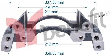 Фото автозапчастини wspornik kloc.zac.Knorr MB,BPW,MAN 19,5 BENEFIT 1001041108