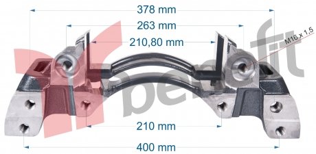 Фото автозапчастини wspornik kloc.zac.Wabco osie SAF 19,5 /L/ BENEFIT 1001041116