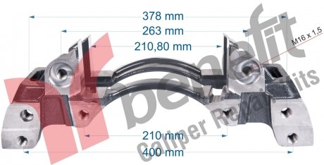 Фото автозапчастини скоба кріплення супорту права Wabco SAF 19,5" BENEFIT 20509