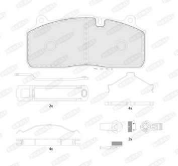 Фото автозапчасти комплект тормозных колодок HALDEX BERAL BCV29274TK