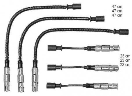 Високовольтні кабелі, комплект BERU ZEF1479