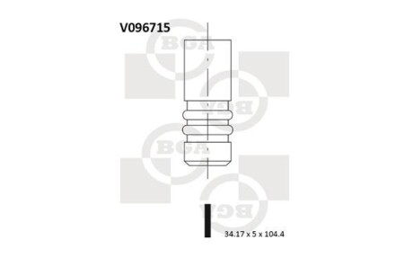 Фото автозапчастини клапан двигателя впускной BMW 1/3/5/6/7 X3 X5 Z4 BGA V096715