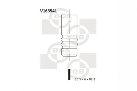 Клапан двигуна BGA V163541