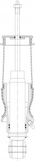 Пневморессоры кабины с амортизатором задняя SCANIA 4, P,G,R,T DC09.108-OSC11.03 05.95- BLACKTECH 110 13 CA