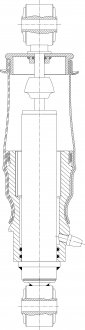 Пневморесори кабіни з амортизатором BLACKTECH 11035CA (фото 1)