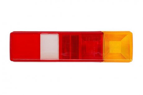 Елемент задній ліхтаря ліва/права (для лампочок, колір повороту помаранчевий, колір скла червоний, світло протитуманних фар, світло заднього ходу, відбивач) FORD TRANSIT Негабарит/Кабіна з двигуном 10.77- BLIC 5402-01-717880P (фото 1)