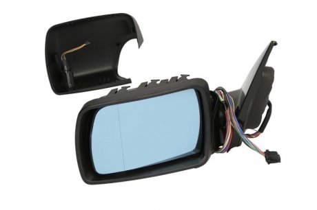 Наружное зеркало заднего вида левая (электрическое, асферическое, обогрев, голубое стекло, загрунтованное, электрическая сборка, с подсветкой, 14 контактов) BMW X5 05.00-12.06 BLIC 5402-05-014335P