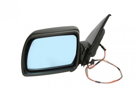Наружное зеркало заднего вида левое (электрическое, асферическое, обогрев, голубое стекло, загрунтованное, 8 контактов) BMW X5 05.00-12.06 BLIC 5402-05-014365P (фото 1)
