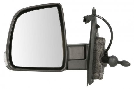 Зовнішнє дзеркало заднього виду лівий (механічне, опукле, загрунтоване) FIAT DOBLO 02.10-09.14 BLIC 5402-07-046363P (фото 1)