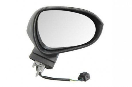 Зовнішнє дзеркало заднього виду права (електричне, опукле, хром, 3 контакти) SEAT LEON 03.09-09.12 BLIC 5402-10-2002292P