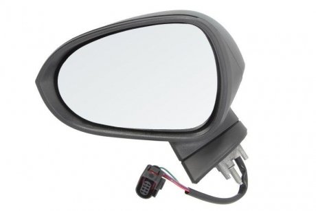 Зовнішнє дзеркало заднього виду лівий (електричне, опукле, хром, електричне складання, 5 контактів) SEAT LEON 03.09-09.12 BLIC 5402-10-2002293P