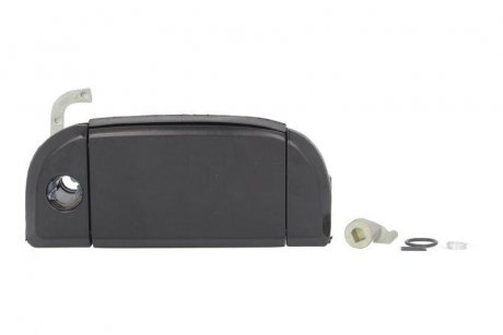 Ручка двери передняя правая (наружная, с отверстием для замка, черный,) Volkswagen TRANSPORTER 07.90-09.95 BLIC 6010-01-013416P