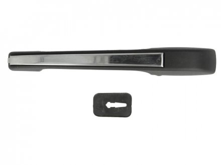 Ручка двери задняя правая (наружная, хром/черная,) Volkswagen GOLF, JETTA 08.83-07.92 BLIC 6010-01-016404P