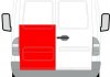 Ремонтная панель дверей задняя левая (обшивка, нижняя часть, 1/2 выс) MERCEDES SPRINTER; Volkswagen LT 01.95-07.06 BLIC 6016-00-3546155P (фото 1)