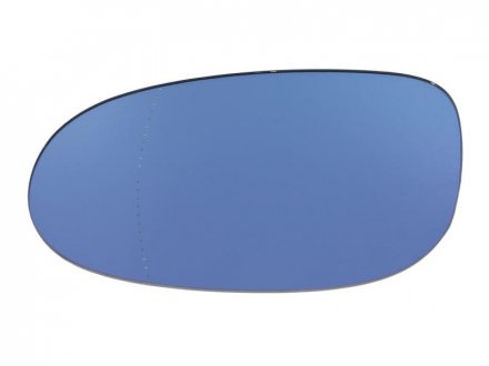Скло дзеркала зовнішнього лівий (асферичне, обігрів, блакитне) FIAT BRAVO, CROMA; LANCIA DELTA 06.05-08.14 BLIC 6102-02-1233552P
