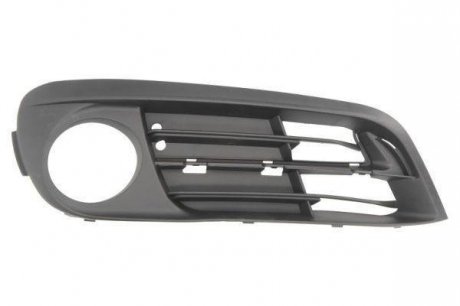 Решетка бампера передняя правая (закрытая, с отверстиями для галогенных фар, черный) BMW 5 12.09-06.13 BLIC 6502-07-0067924P (фото 1)