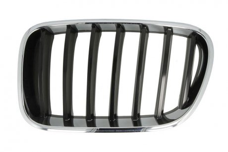 Передняя решетка левая (хром/черная) BMW X3 09.10-04.14 BLIC 6502-07-00939970P (фото 1)