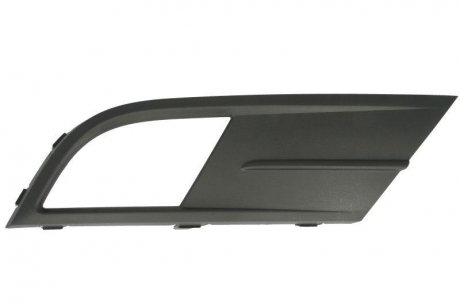 Решетка бампера передняя правая (верхн, с отверстиями для галогенных фар, пластик, черный) Volkswagen JETTA 09.14-01.18 BLIC 6502-07-9535926P
